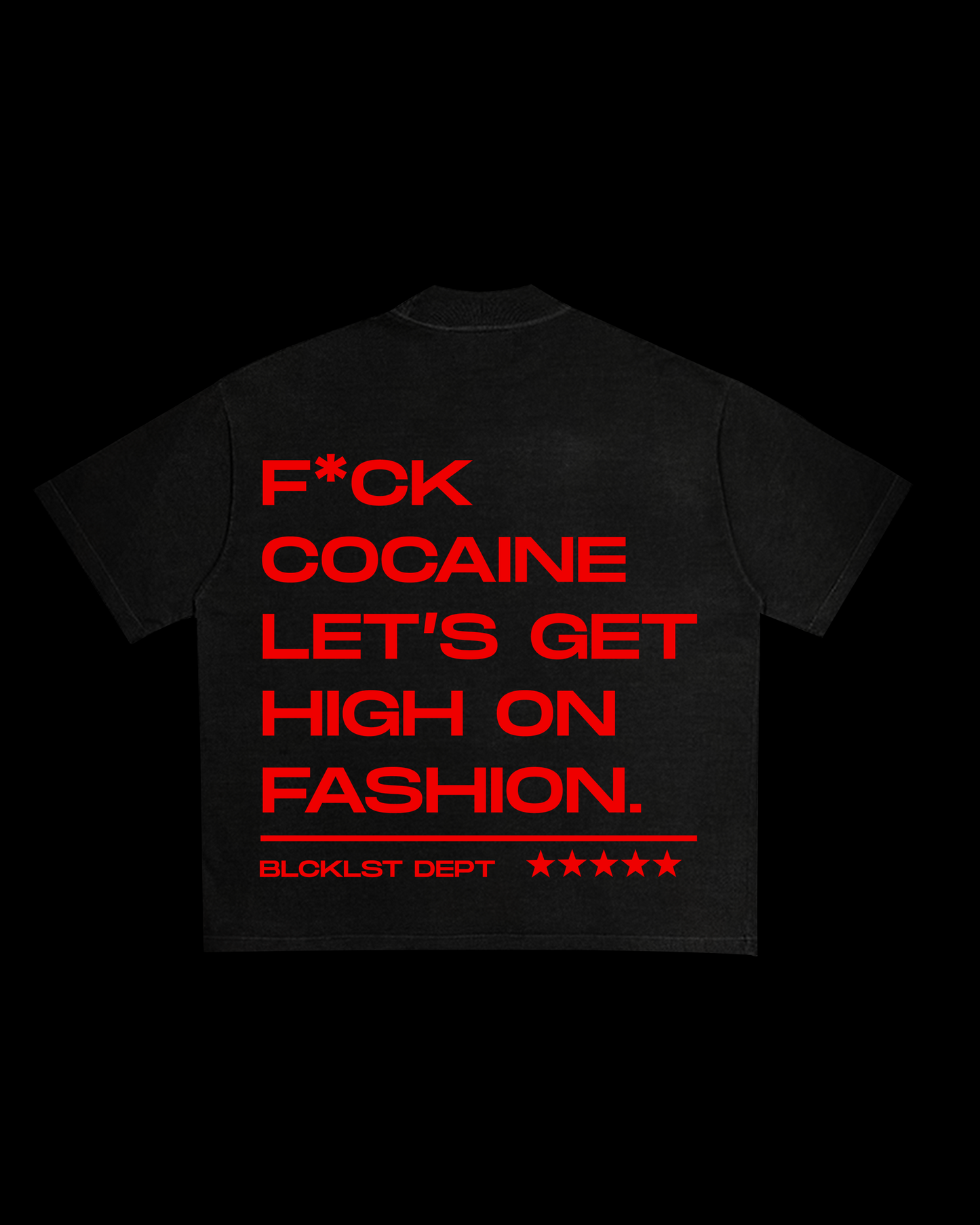 High On Fashion Black Tee